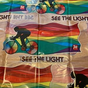 Vintage 1973 7UP See the Light Plastic Bicycle Cover
